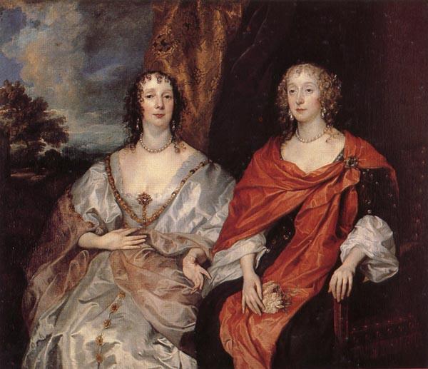 Anthony Van Dyck Anna Dalkeith,Countess of Morton,and Lady Anna Kirk China oil painting art